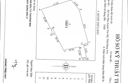 Cho Thuê 1.800m² Đất Thổ Cư Tại Hồ Yên Mỹ – Giá Chỉ 15.000đ/m² – Vị Trí Đẹp Hiếm Có
